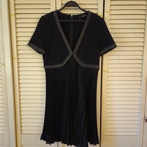 The Kooples Black Pleated Dress